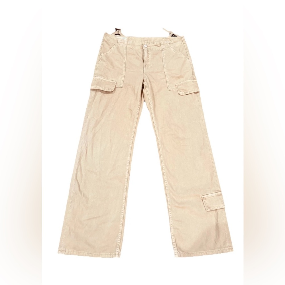 Zara Tan Cargo Pants NWOT